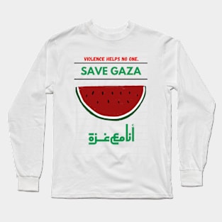 Save Gaza Long Sleeve T-Shirt